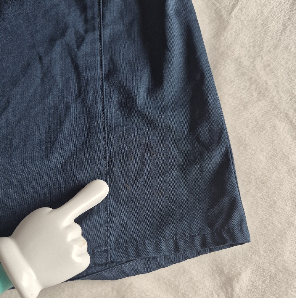 Carhartt Scrub Top Size Medium Unisex Navy Blue Back Ventilation Front Pocket - Picture 6 of 13